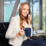 TAZ 063 A - TAZA GLISSER AZUL (AZUL / ACERO INOXIDABLE / PLASTICO) - Imagen 4