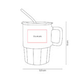 TAZ 067 O - TAZA CORALINE NARANJA (NARANJA / CERAMICA / PLASTICO / ACERO INOXIDABLE) - Imagen 4