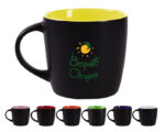 TAZA BICOLOR MATE 11 OZ LUCIANA TL099 NARANJA (Cerámica) - Imagen 3