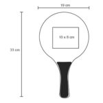 TL 007 JUEGO DE RAQUETAS AGASSI  (NEGRO / PLÁSTICO) - Imagen 2