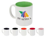 TARRO BICOLOR 11 OZ GENOVA TLI2699 ROJO (Cerámica) - Imagen 3