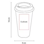TMPS 115 BE - VASO ECOLÓGICO SOUL (BEIGE / PLASTICO / FIBRA DE AGAVE) - Imagen 2