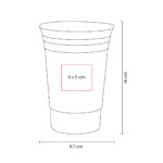 TMPS 119 R - VASO FIESTA ROJO (ROJO / PLASTICO) - Imagen 2