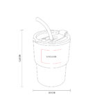 TMPS 133 N - VASO MOKA NEGRO (NEGRO / VIDRIO / PLASTICO) - Imagen 4