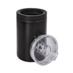 TMPS 139 N - TERMO PORTALATAS DELA NEGRO (NEGRO / ACERO INOXIDABLE / PLASTICO)