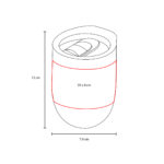 TMPS 163 B - TERMO PARA SUBLIMAR LAY (BLANCO / ACERO INOXIDABLE / PLASTICO) - Imagen 7