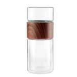 TMPS 167 C - TERMO DE VIDRIO NANKIN (CAFE / VIDRIO BOROSILICATO / PLASTICO / ACERO INOXIDABLE)