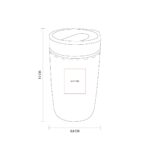 TMPS 173 N - TERMO KAIFENG NEGRO (NEGRO / VIDRIO BOROSILICATO / PLASTICO RECICLADO) - Imagen 4