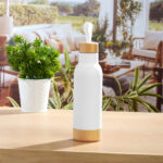 TMPS 182 B - TERMO BAI BLANCO (BLANCO / ACERO INOXIDABLE / PLASTICO / BAMBU / SILICON) - Imagen 2