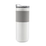 TMPS 186 B - TERMO MOCHA BLANCO (BLANCO / ACERO INOXIDABLE / PLASTICO / SILICON) - Imagen 2