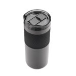 TMPS 186 G - TERMO MOCHA GRIS (GRIS / ACERO INOXIDABLE / PLASTICO / SILICON)