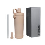 TMPS 202 BE - TERMO BOISSON BEIGE (BEIGE / ACERO INOXIDABLE / PLASTICO / SILICON) - Imagen 4