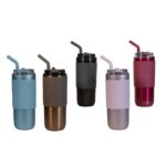 TMPS 204 PP - TERMO ZULÚ ROSA PASTEL (ROSA PASTEL / ACERO INOXIDABLE / PLASTICO / SILICON) - Imagen 4