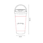 TMPS 210 B - TERMO PARA SUBLIMAR HUSEY (BLANCO / ACERO INOXIDABLE / PLASTICO) - Imagen 6