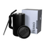 TMPS 222 N - TERMO TURNI NEGRO (NEGRO / ACERO INOXIDABLE / PLASTICO / SILICON) - Imagen 3
