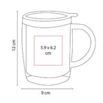 TMPS 26 V - TAZA TÉRMICA BURGOS VERDE (VERDE / PLASTICO / ACERO INOXIDABLE) - Imagen 2