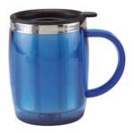 TMPS 26 A - TAZA TÉRMICA BURGOS AZUL (AZUL / PLASTICO / ACERO INOXIDABLE)