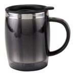 TMPS 26 N - TAZA TÉRMICA BURGOS NEGRO (NEGRO / PLASTICO / ACERO INOXIDABLE)
