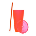 TMPS 744 ON - VASO JAS NARANJA NEÓN (NARANJA NEON / PLASTICO) - Imagen 2