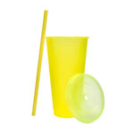 TMPS 744 YN - VASO JAS AMARILLO NEÓN (AMARILLO NEON / PLASTICO) - Imagen 2