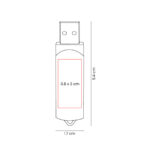 USB 226 BE - USB TIRRENO 16 GB (BEIGE / PLASTICO RECICLADO) - Imagen 5