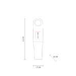 USB 332 BE - USB DEART 16 GB BEIGE (BEIGE / MADERA DE ARCE / METAL) - Imagen 4