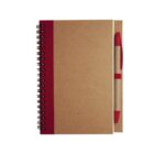 LE OO1 LIBRETA BOSTON  (ROJO / CARTÓN)