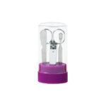 SET DE MANICURA LHASA MORADO BE-014M ( BE-014 / BE014 / ACCESORIOS DE BELLEZA )