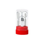 SET DE MANICURA LHASA ROJO BE-014R ( BE-014 / BE014 / ACCESORIOS DE BELLEZA )