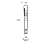 BOLÍGRAFO DE PLÁSTICO EVIA NARANJA BL-038O ( BL-038 / BL038 / BOLÍGRAFOS,TINTA NEGRA ) - Imagen 3