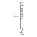 BOLÍGRAFO DE PLÁSTICO KARA GRIS BL-108G ( BL-108 / BL108 / TINTA AZUL,BOLÍGRAFOS ) - Imagen 2