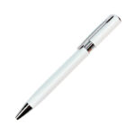 BOLÍGRAFO EN ALUMINIO RIZE BLANCO BL-118B ( BL-118 / BL118 / BOLÍGRAFOS,TINTA NEGRA )