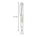 BOLÍGRAFO DE PLÁSTICO LECCO GRIS BL-127G ( BL-127 / BL127 / BOLÍGRAFOS,TINTA AZUL ) - Imagen 3