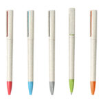 BOLÍGRAFO EN FIBRA DE TRIGO ALCALÁ GRIS BL-135G ( BL-135 / BL135 / TINTA AZUL,BOLÍGRAFOS ) - Imagen 4