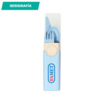 SET DE CUBIERTOS TEROI ROSA CLARO HM-046RS ( HM-046 / HM046 / CUBIERTOS,ALIMENTOS ) - Imagen 2