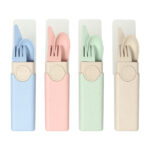 SET DE CUBIERTOS TEROI ROSA CLARO HM-046RS ( HM-046 / HM046 / CUBIERTOS,ALIMENTOS ) - Imagen 3