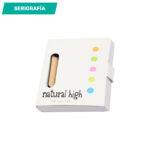 MINI LIBRETA ECOLÓGICA PAMPLONA CARTON LB-018C ( LB-018 / LB018 / LIBRETAS,CON BOLÍGRAFO ) - Imagen 3