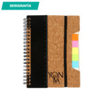 LIBRETA TIPO CORCHO NEGRO LB-044N ( LB-044 / LB044 / LIBRETAS,ESPIRAL ) - Imagen 3