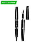 SET DE BOLÍGRAFOS KAYSERI BLANCO ST-018B ( ST-018 / ST018 / BOLÍGRAFOS,TINTA NEGRA ) - Imagen 2