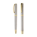 SET DE PLUMAS LAZZARO PLATA ST-035S ( ST-035 / ST035 / TINTA AZUL ) - Imagen 2