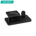 RELOJ DE ESCRITORIO ARANNO NEGRO TH-195N ( TH-195 / TH195 / CARGADORES Y POWER BANK,PARED Y ESCRITORIO,OFICINA ) - Imagen 2