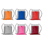 MORRAL TIPO SACO AZUL TX-060A ( TX-060 / TX060 / BOLSAS DEPORTIVAS ) - Imagen 3