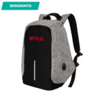 MOCHILA ANTI ROBO GRIS TX-113G ( TX-113 / TX113 / BACKPACK ) - Imagen 2