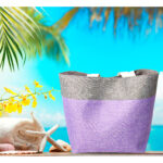 BOLSA ATHI LILA TX-124M ( TX-124 / TX124 / BOLSAS DE PLAYA ) - Imagen 2