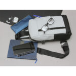 MOCHILA ANGER GRIS CLARO TX-339G ( TX-339 / TX339 / CROSSBODY ) - Imagen 3