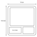 PORTA OTON PLATA (O 043 - PLÁSTICO) - Imagen 2