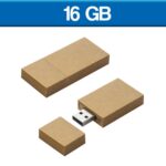 MEMORIA USB CARTON 16GB (USB224-U) ECOLÓGICA