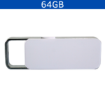 MEMORIA USB CLIC 64GB (USB419-BL-U) BLANCO - Imagen 3