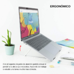 SOPORTE PLEGABLE DE ALUMINIO LAPTOP/TABLETA (TEC161-U) PLATA - Imagen 4