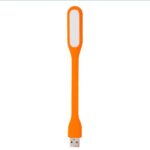 MINI LAMPARA PORTATIL FLEXIBLE USB LED (TEC055-U) NARANJA